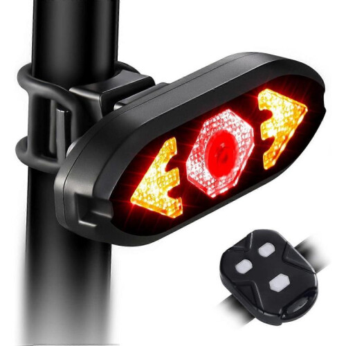 2025 latest bicycle taillight with turn signal wireless remote control waterproof bicycle