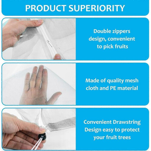 2025 Latest Model  7.8 * 7.2Ft Large Fruit Tree Netting Cover with 2
