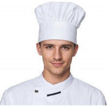 High quality brand new  Adult Chef Hat for Men Women Cotton Adjustable Elastic