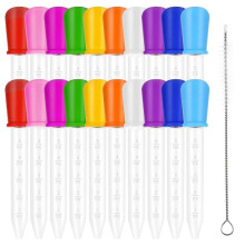 High quality brand new  Liquid Droppers Silicone 20 Pcs Clear Pipettes Transfer