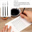 Masking Fluid Pen Ruler Pen 3 Sizes Adjustable Art Drawing Masking Liquid Pen 3 4