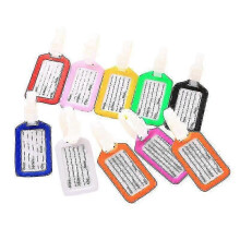 New style 10 Pcs Luggage Tag Baggage Handbag Id Tag Suitcase Tag Name Holder for Travelin