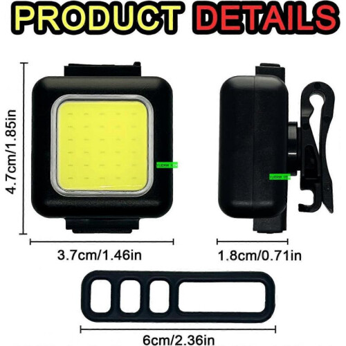 Ultra Bright Rechargeable Bike Light Set Bicycle Front Headlight and Back Rear 1