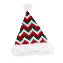 Weihnachtsmannmtze Mit Streifen Plsch Kopfschmuck Fr Weihnachtsfeiern