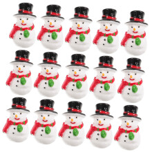 Pack of 20 Resin Snowman Snow Globe DIY Figures Christmas Miniature