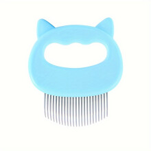 (Blue) Pet Grooming Comb for Cats, Gentle Massage and Hair Removal Brush,for Feline Care and Shedding, Cat Brush