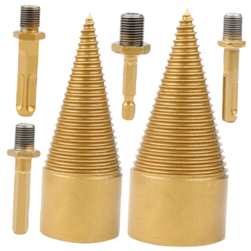 Firewood Artifact Metric Drill Bit Wood Splitter Step Cone Drill Bit