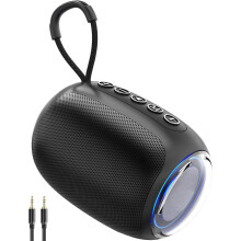 Portable Bluetooth Speaker, Bluetooth 5.3 Wireless Speaker with 12H Playtime, RGB Breathing Lights, IP7 Waterproof