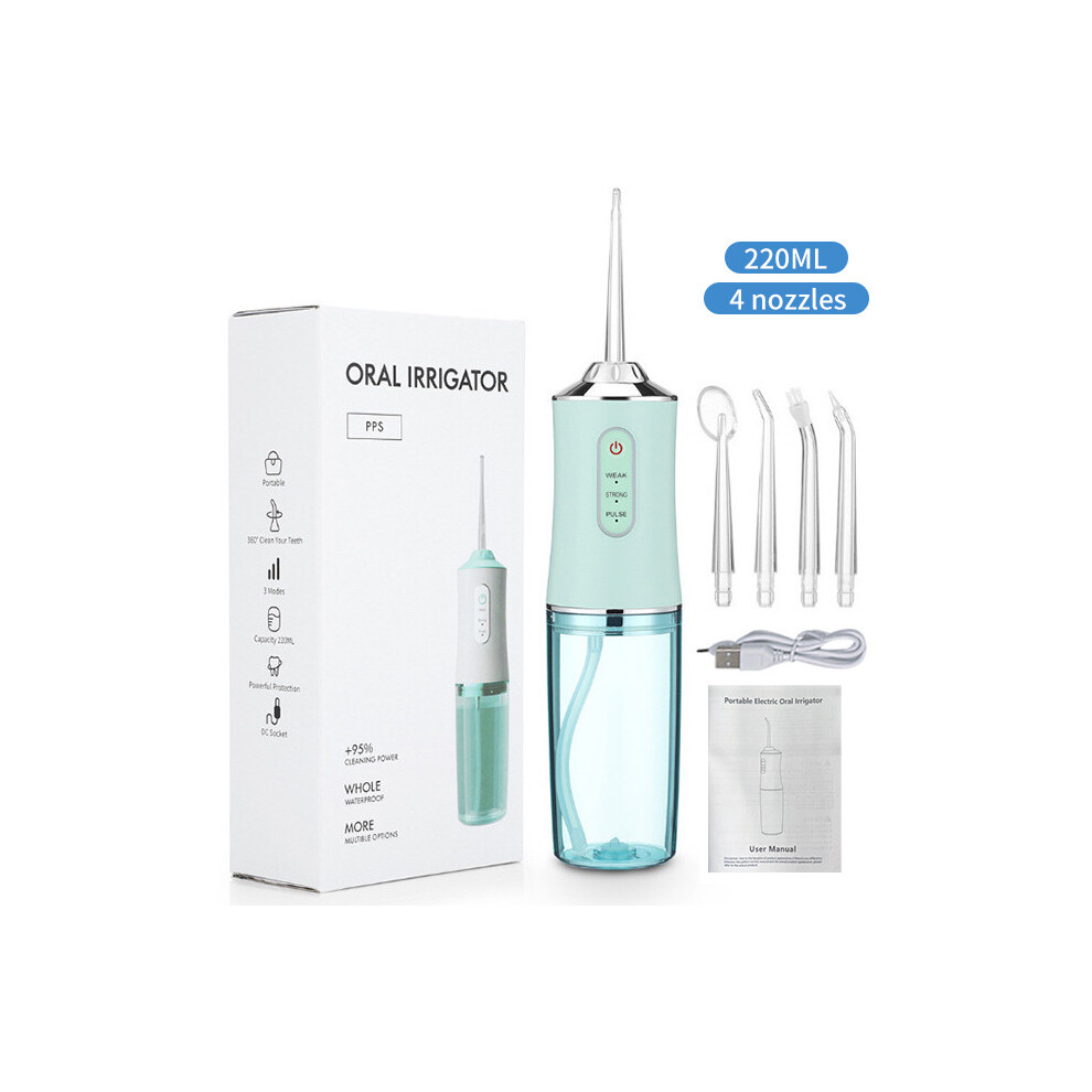 Water Jet Portable Electric Oral Irrigator with Powerful Teeth Cleaner