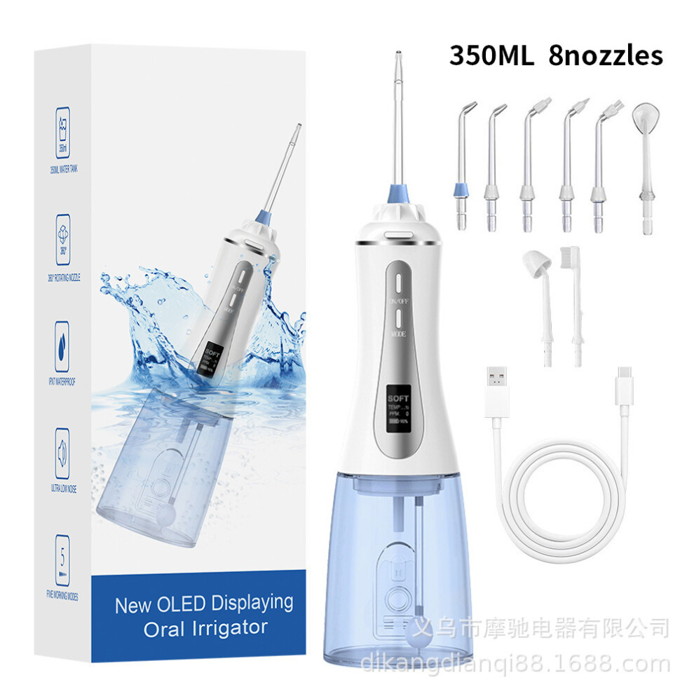 Water Jet Portable Electric Oral Irrigator with Powerful Teeth Cleaner