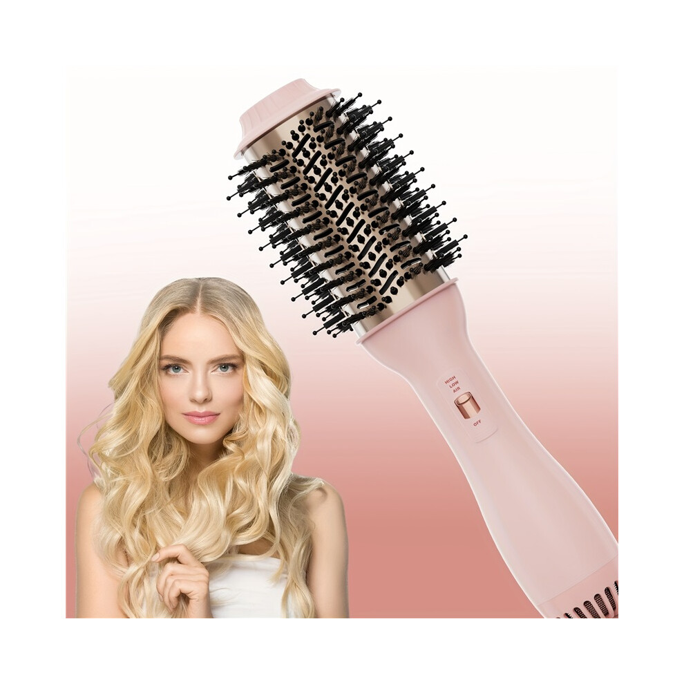 (Pink) ONE-STEP Hot Air Brush, Hair Blow Dryer Brush & Volumizer, 3in 1 Negative Ionic Hairdryer Styler ,1000W