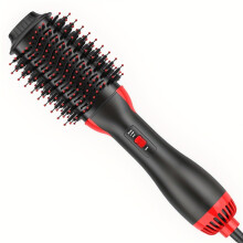 (Black Pink) ONE-STEP Hot Air Brush, Hair Blow Dryer Brush & Volumizer, 3in 1 Negative Ionic Hairdryer Styler ,1000W