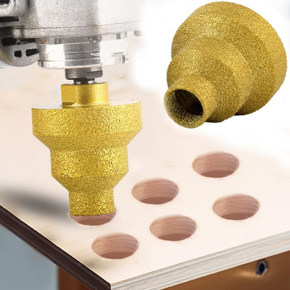 1 X Step Drill Bit, Multilayered Conical Reamer, 20Â35Â50 Mm Step Drill, Straight Keyway Cutter, Metalmarble Hole Opener 6493810302275