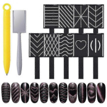 Magnet Plate Wand Board Nail Art Tool for Diy Magic 3d Magnetic Polish Cats Eyes