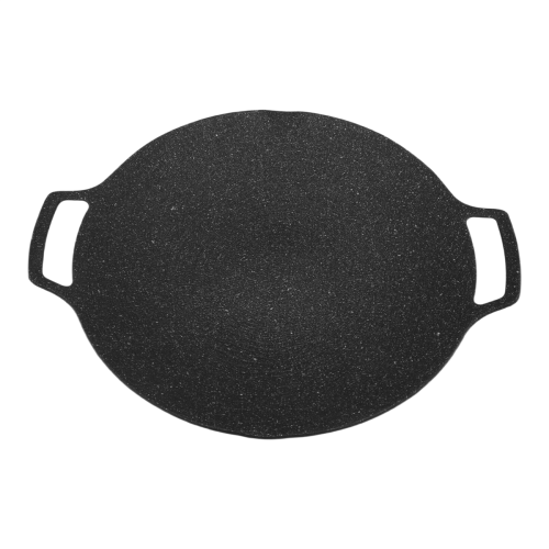 35cm Cast Iron Frying Pan Induction Cooker Open Flame Cooking Pot 2