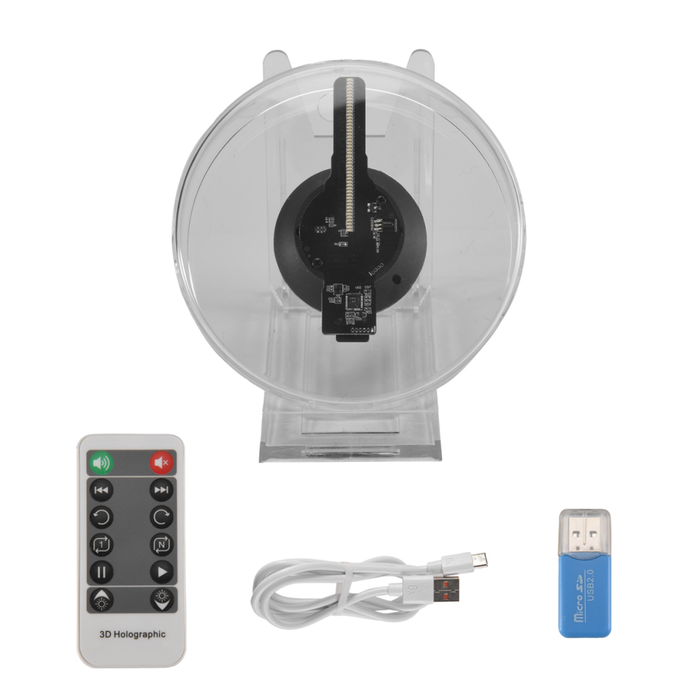3D Fan Hologram Projector Led Sign Display Support Images And Video 4712314125800