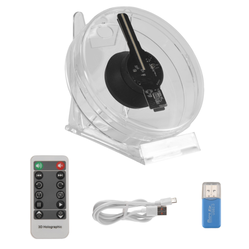 3D Fan Hologram Projector LED Sign Display Support Images and Video 1