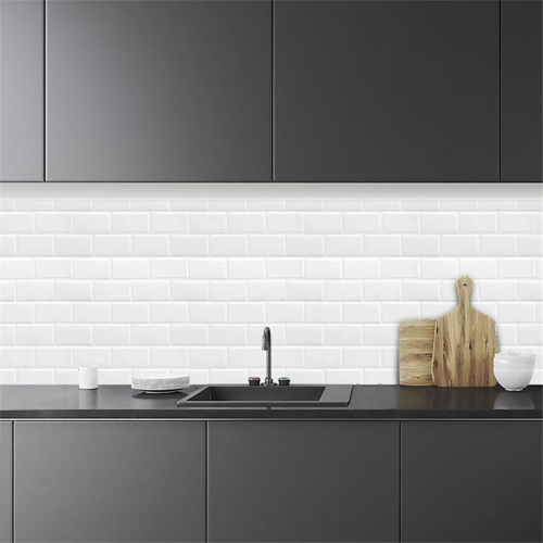 Papel de parede com adesivo de textura 3D para cozinha e banheiro 2