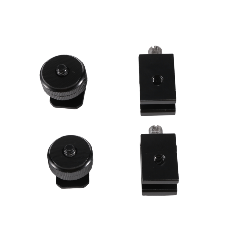 Pacote com 4 adaptadores de sapata fria para câmera DSLR