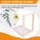 3Pieces Paper Wooden Paper Mold Kit 3 Size Frames for DIY 5