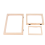 3Pieces Paper Wooden Paper Mold Kit 3 Size Frames for DIY 1