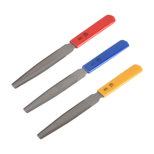 Set di 3 lime per nut della chitarra, coniche e scanalate, per basso, lunghezza 7,6 pollici 1