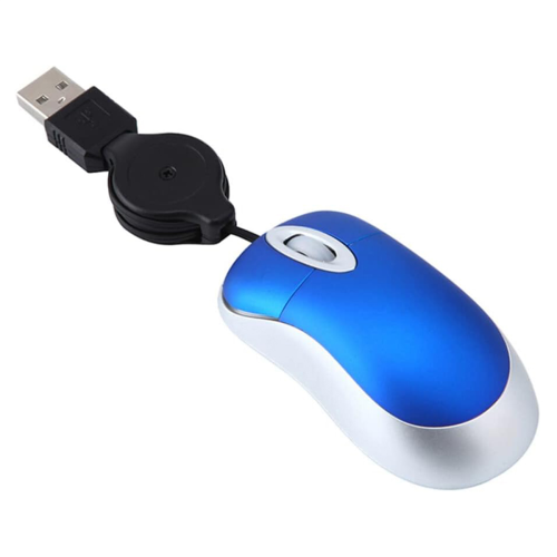 3PCS Retractable Mouse Corded Mouse Mini Mouse USB Optical Mouse 2