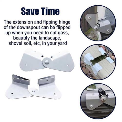 4 Pack Gutter Downspout Extensions Gutter Hinges Downspout Extension 2