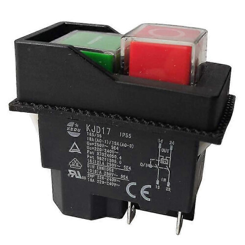 Electromagnetic Switches Pushbutton Switches for Garden Tools Kjd17 220v 4 Pin -terminals