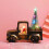 Santa Claus Drives Tractor Ornaments, Christmas Snow Globe Lantern with Tree 1