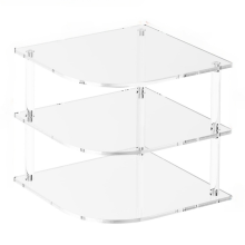 3-Tier Corner Shelf Counter and Cabinet Organizer