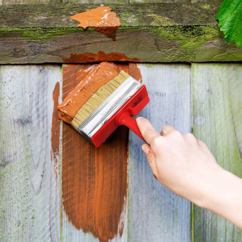 4 pincéis para pintura de cerca de galpão de 4,7 polegadas para todos os tipos de trabalhos de pintura 2