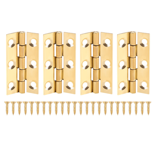 4 Pieces of Solid Brass Hip Hinge 5.1 cm Suitable for Cabinet Doors 1