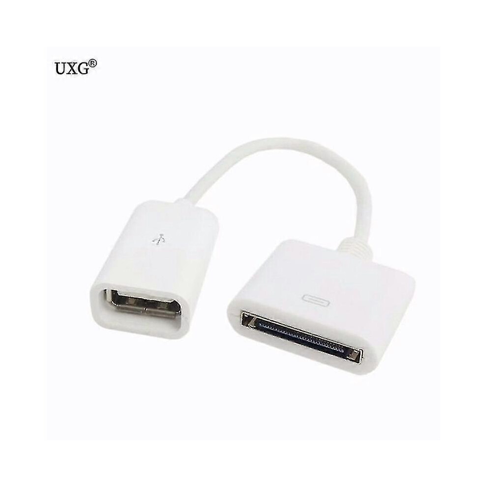 10cm Docking 30 Pin Female To Usb 2.0 Female Data Charge Short Cable Dock 30p Black &