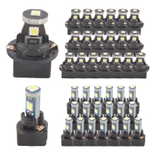 40 peças de lâmpadas LED T5 T10 para painel com soquete giratório para instrumento