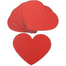 40pcs Heart Shaped Cards Valentine Gift Cards Blank Heart Shaped Cards Heart Paper Cutout