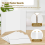 4 Pcs Trifold Poster Board,21.5x14 Inches Small White Poster Board 2