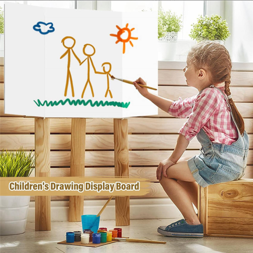 4 Pcs Trifold Poster Board,21.5x14 Inches Small White Poster Board 2