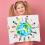 4 Pcs Trifold Poster Board,21.5x14 Inches Small White Poster Board 4