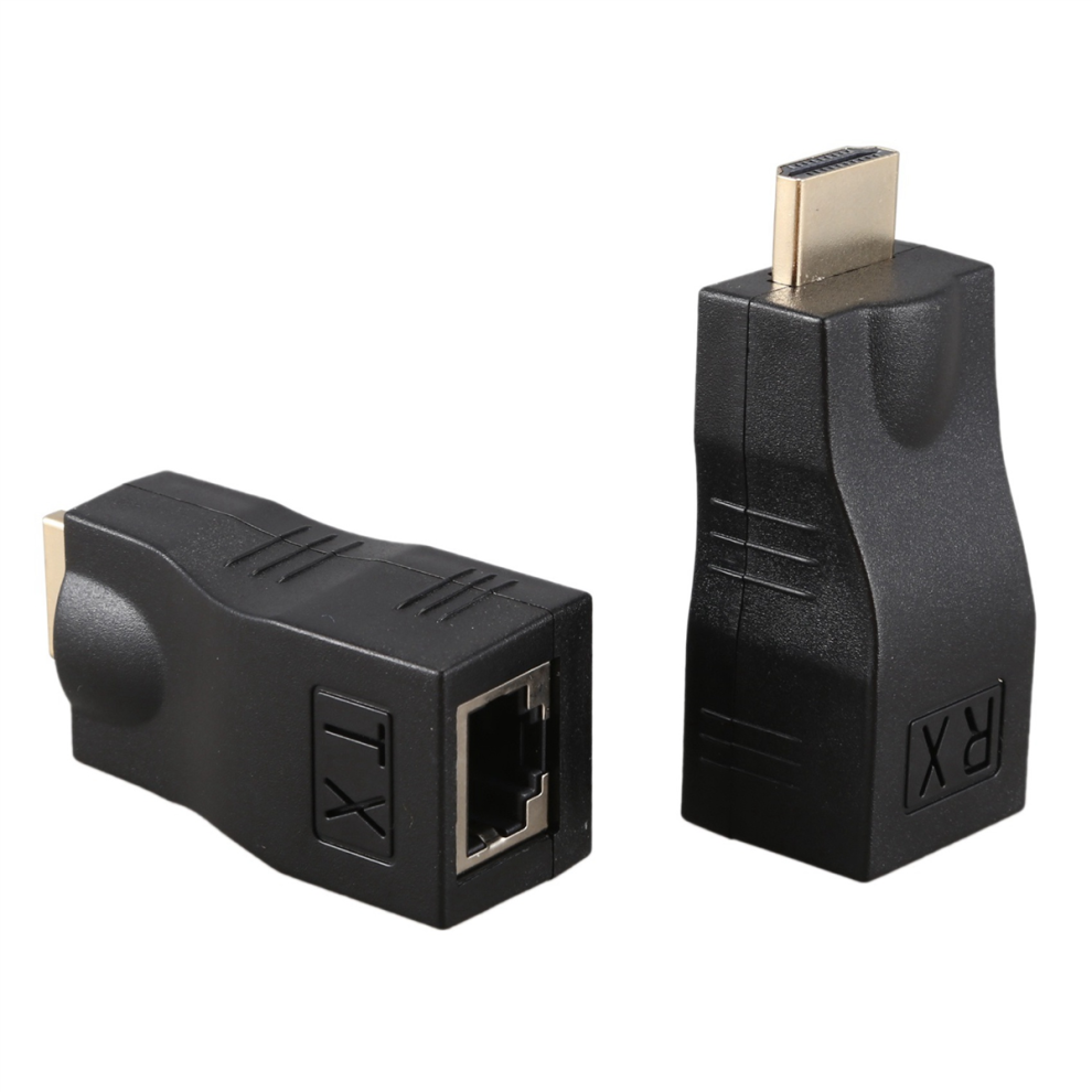 4K 3D 1.4 30M To Rj45 Over Cat 5E/6 Network Lan Ethernet Adapter 4712664191920