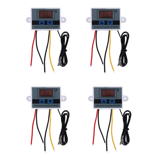 4 ks 220 V AC digitálny LED teplotný regulátor Xh-W3001