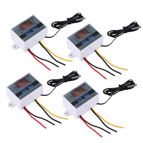 4 ks 220 V AC digitálny LED teplotný regulátor Xh-W3001 1