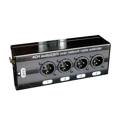 4-Kanal 3-Pin XLR Audio- und Netzwerkkabel-Extender, Stecker männlich 2
