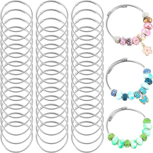 45Pcs Snake Charm Bracelet Set Expandable Bangle Bracelets