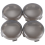 4Pcs For Turn Signal Light Indicator Lens Cover Tea Black 2