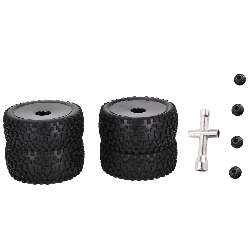 4Pcs 85Mm Tires Wheel For 144001 Rc Car 1/10 Scale Off Road,B 4712664194648