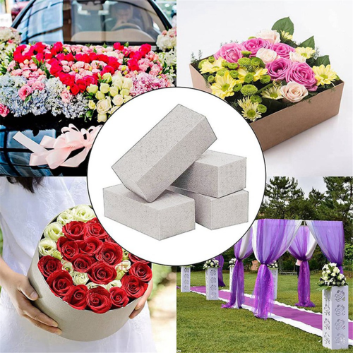 4 peças de espuma floral seca para espuma floral úmida cinza 2