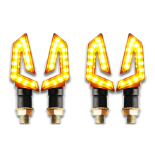 4 peças de piscas para motocicleta 15 LED lâmpada âmbar para motocicleta