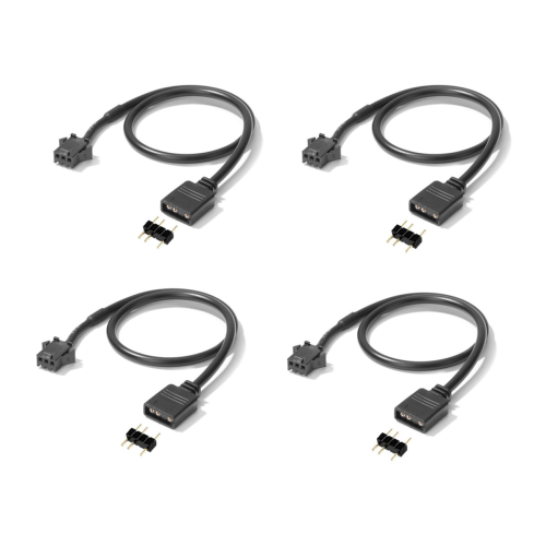 4Pcs RGB Extension Cable for RGB Fan,PC LED Strip 1