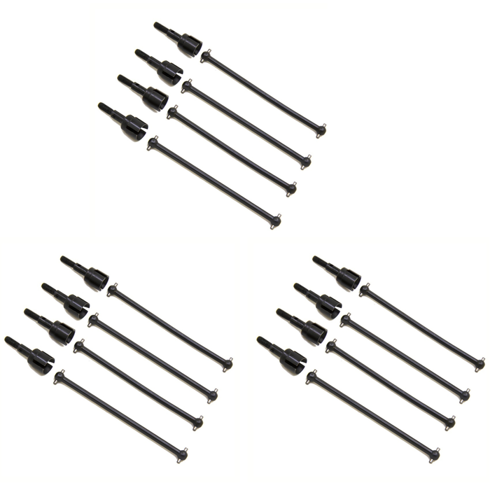 4Pcs Dogbone Drive Shaft & Wheel Axle For 94111 94108 1/10, Black 4712664195928